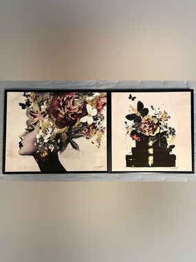 Framed Canvas Wall Art Set